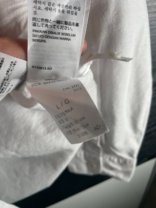 Camisa Levi's Blanca Manga Larga