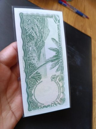 Billete Caribe Oriental $5 - 1965