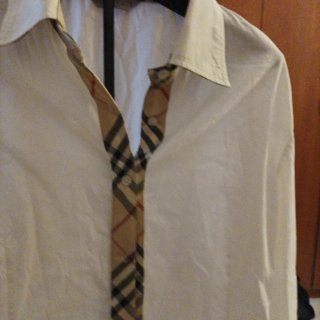 Camicetta donna Burberry bianca manica lunga