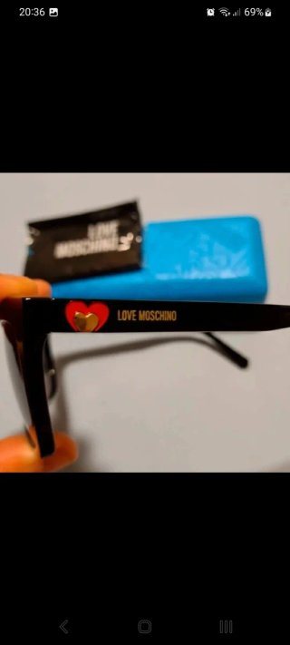 Occhiali da sole Love Moschino donna neri