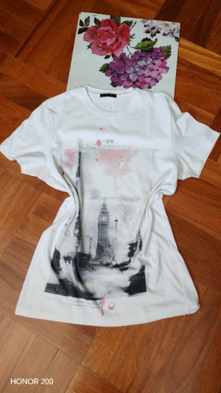 Set 2 T-shirt Uomo H&M M Bianca e Nera