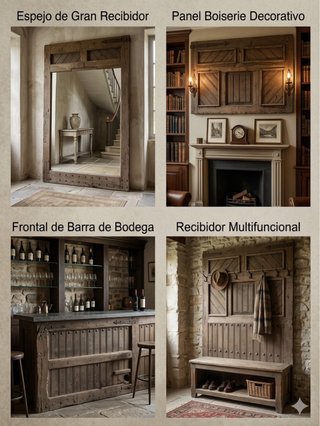 Puerta antigua de madera rústica