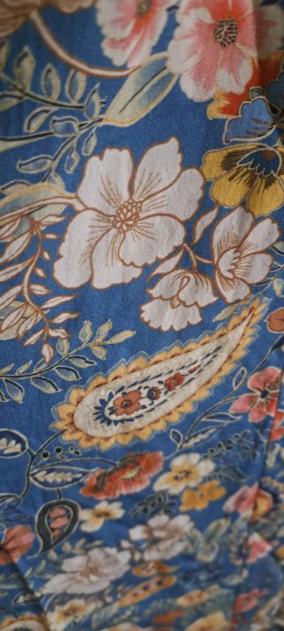 Falda larga estampada floral