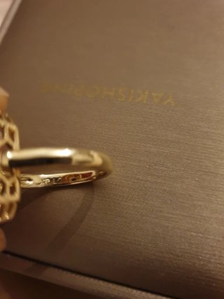 Anillo Oro 18k Talla 9 Esmeralda
