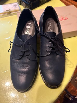 Zapatos vestir niño Beberlis. Talla 35 Azul Oscuro