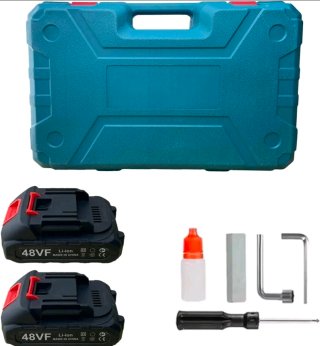 Kit Motosega + Cesoia + Valigetta + 2 Batterie 48V