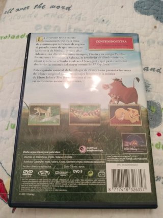 DVD El Rey León 3: Hakuna Matata Disney