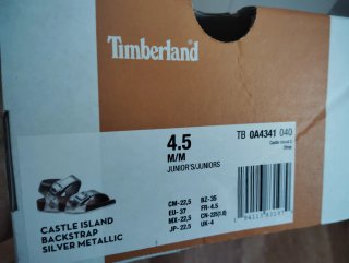 Sandalias Timberland Plateadas