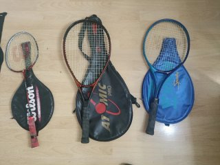 Confezione da 3 racchette tennis/badminton