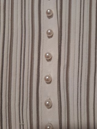 Chaleco Zara Rayas Perlas