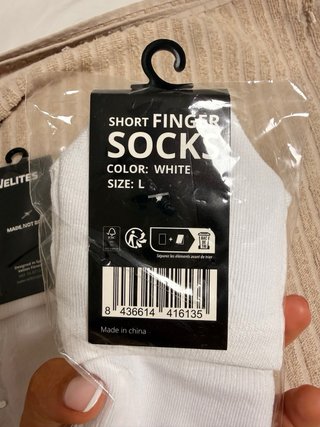 Calcetines Velites dedos blancos talla L
