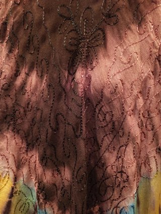Vestido playero tie-dye