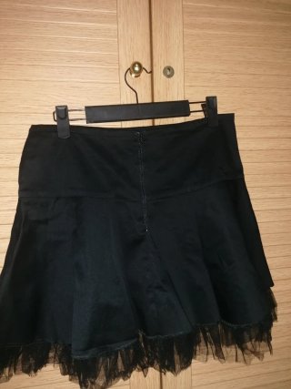Minifalda negra con tul