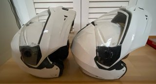 2 Cascos Modulares Caberg Blancos
