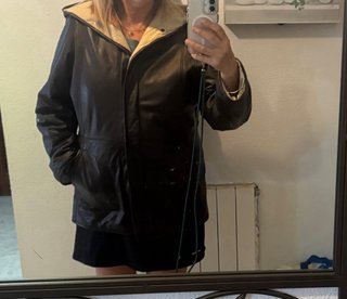 Chaqueta de piel reversible
