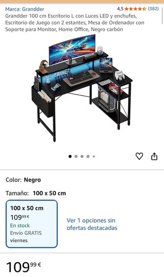 Mesa Gaming Grandder Negra