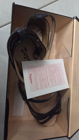 Scarpe Repetto con glitter e tacco basso