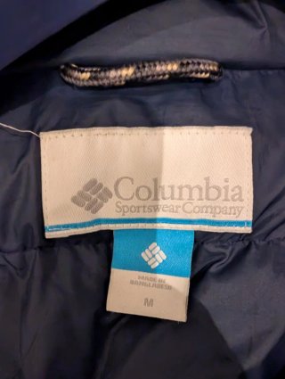 Parka Columbia Impermeable Azul Hombre
