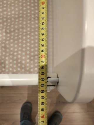 Cuna blanca con colchón