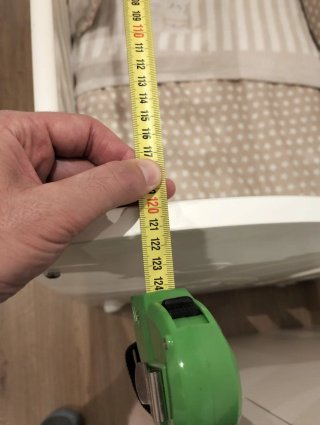 Cuna blanca con colchón