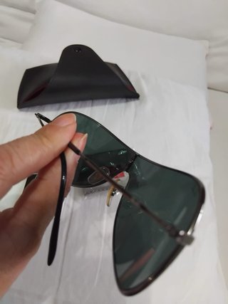 Occhiali da Sole Ray-Ban Mascherina Argento