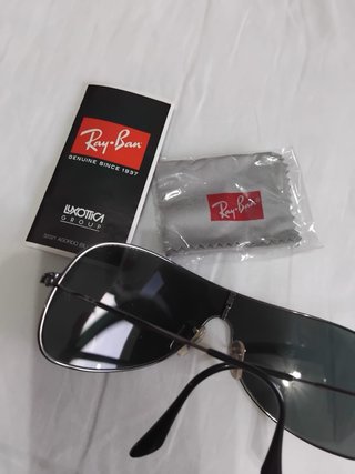 Occhiali da Sole Ray-Ban Mascherina Argento