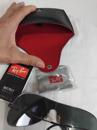 Occhiali da Sole Ray-Ban Mascherina Argento