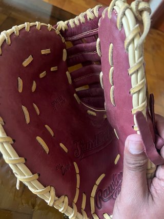 Guante de Béisbol Rawlings Rojo y Beige