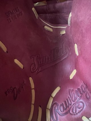 Guante de Béisbol Rawlings Rojo y Beige