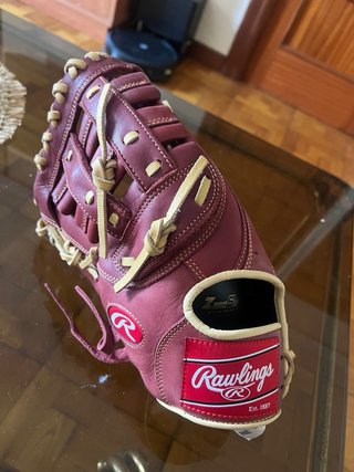 Guante de Béisbol Rawlings Rojo y Beige