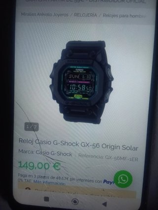 Reloj Casio G-Shock Negro