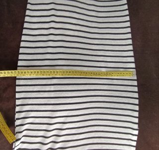 Vestido largo de rayas