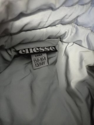 Chaqueta Nieve Ellesse Plata y Negra