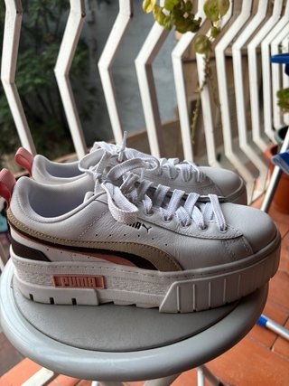 Zapatillas Puma Talla 37 Blancas y Rosas