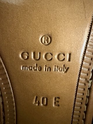Stivali Gucci Pelle Marrone Tg 40 Nuovi
