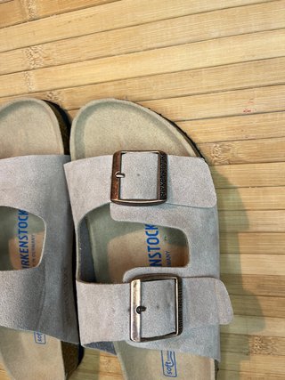 Sandalias Birkenstock Talla 38 Beige/Gris