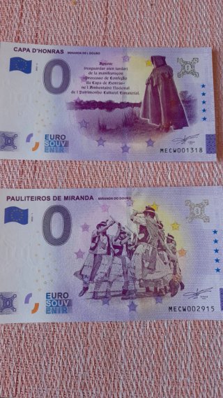 Se venden o se cambian billetes 0 Euro Portugal