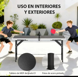 Mini mesa ping pong plegable