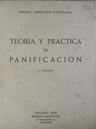 Manual de panaderia profesional antiguo.Montagut