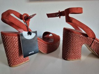 Sandalias Mango Plataforma Tacon
