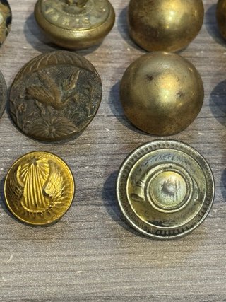 Lote Botones Militares y WWII