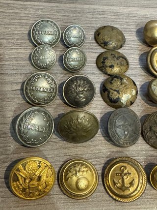 Lote Botones Militares y WWII