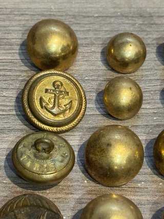 Lote Botones Militares y WWII