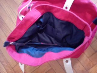 Borsa tela Tommy Hilfiger rossa