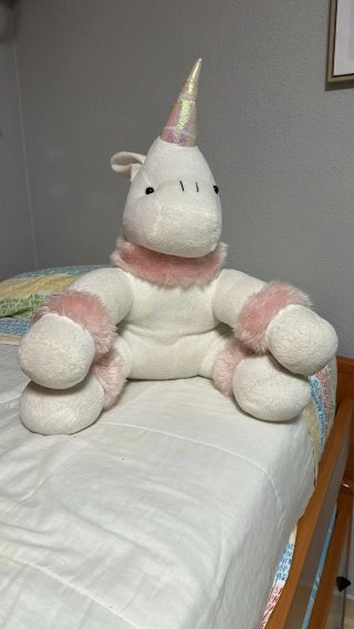 Unicornio grande de peluche