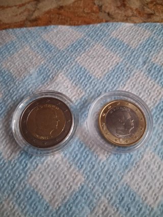 Monedas de Mónaco 2013 y 2015