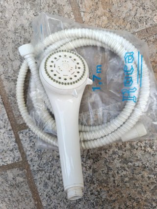 Alcachofa Ducha Blanca con Manguera 1,7m