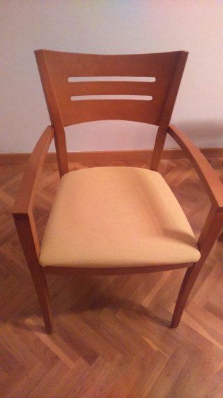 Mesa Comedor Madera y Cristal + 6 Sillas