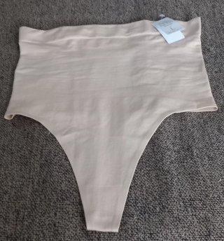 Tanga reductora talle alto Beige Talla -L