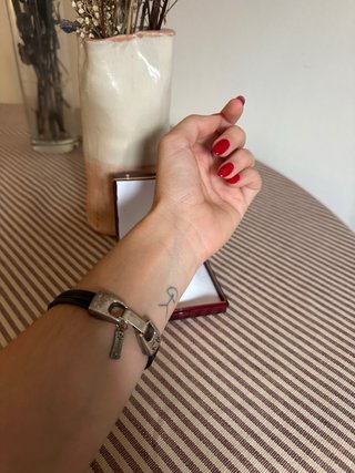 Pulsera Cuero y Plata